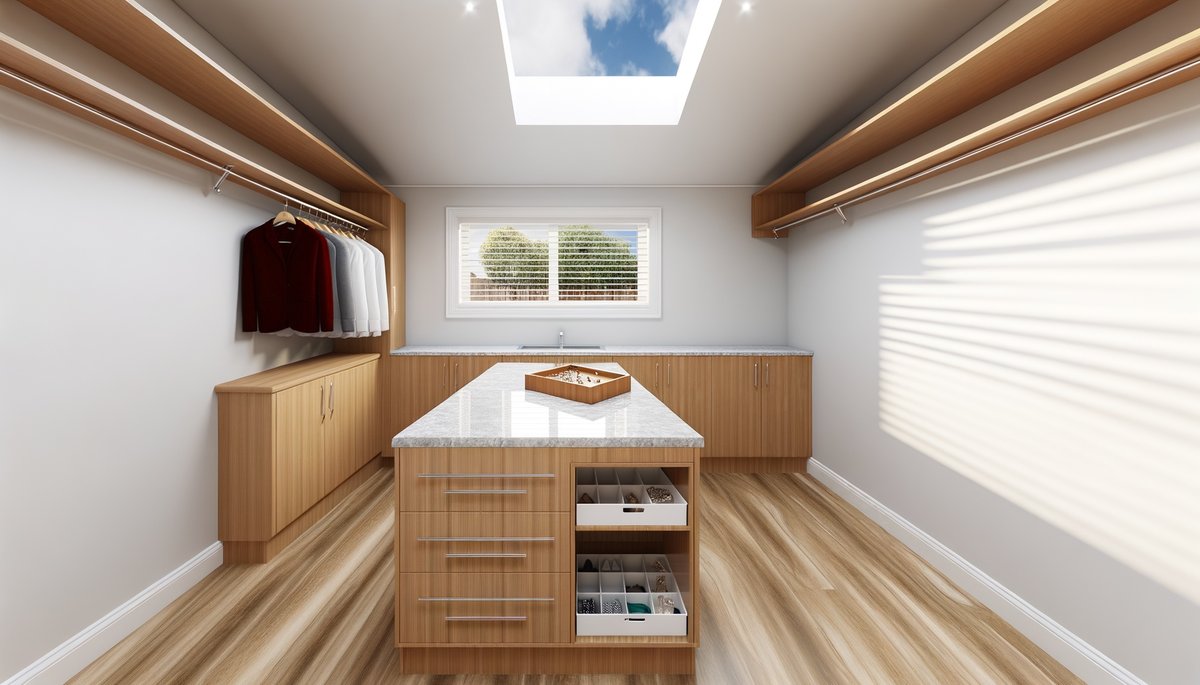 Walk-in wardrobe design